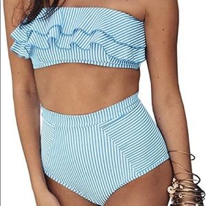 NEW High Waisted Blue Bikini